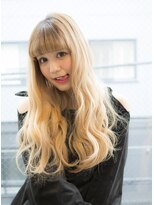 サロンドミルク 原宿(salon de MiLK)&nbsp;【salon de MiLK 原宿】ロング×ハイトーンベージュ