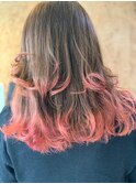 インスタ人気グラデーション×大人可愛いピンク×ピンクアッシュ