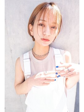 クラン(clan) 小顔ウルフ＃マロンベージュAラインボブ