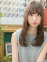 カバーヘア ブリス 川口(COVER HAIR bliss)&nbsp;フレンチガーリー小顔ストレー抜け感ロングT1川口20代30代40代