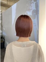 ノーム(norm)&nbsp;ピンクベージュ/ピンクブラウン/切りっぱなしボブ/外ハネボブ