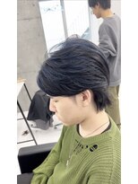 ワンズミラー 立川(ONE'S MIRROR) メンズハイライトネイビーハイトーン髪質改善ブリーチカラー
