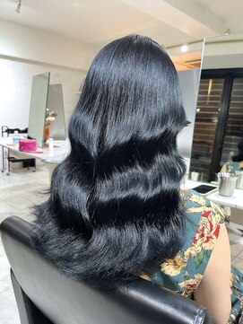 ブレンド 渋谷(BLend) 【Blend渋谷】大人気透明感ブルーブラックカラー 髪質改善