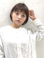 ロンドプランタン 恵比寿(Lond Printemps) 大人かわいいワンレン耳かけぱつっとボブ