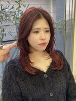 ゼスト 吉祥寺店(ZEST)&nbsp;ワインレッド/顔周りレイヤー/吉祥寺/石川ひな