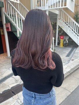 ガリカ 渋谷(Gallica) 【mami】大人ゆるふわラベンダーココアブリーチなしダブルカラー