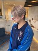 ホワイトミルクティー×ケアブリーチ×メンズブリーチ