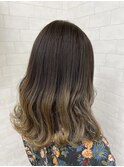 【iikanji hair】ミディアム×コントラストグラデーション