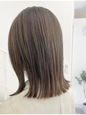 切りっぱなし大人透明感ボブ