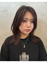 【akane】レイヤーカットハッシュカット韓国ヘア顔周りカット