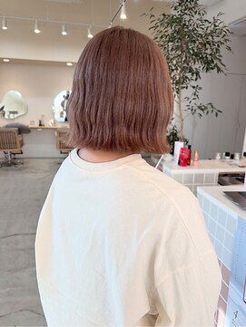 ピピバイヨーク(pipi, by yoke.) 透明感ピンクベージュ/ミディアムボブ