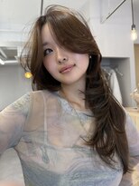 バベル アット フルリール 甲子園口(BABEL at fleurir)&nbsp;顔まわりレイヤーカット透明感オリーブベージュハッシュカット