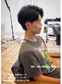 毛流れフェザーセンターパートパーマ大宮メンズカットパーマ