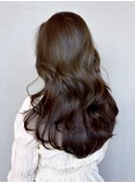 ロングおくれ毛韓国ヘア前髪カット美髪_ba553331