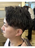 夏メンズツイスパ◎爽やか束感ショート×波打ちスパイラル