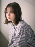 結べるボブ　外ハネボブ　ミディアムボブ　アレンジ　小顔　青山