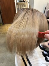 フランク 伊丹店(i's FRUNC) 【ブリーチ 髪質改善 】ベージュ×髪質改善トリートメント