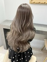 オズ 郡山駅前店(OZ)&nbsp;ケアブリーチベージュで柔らか質感ダブルカラーパープルで透明感