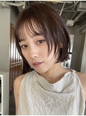 レイヤーボブミニボブ大人ボブ顔まわり