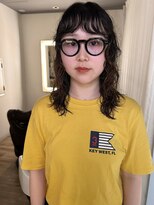 トリッカ 銀座(tricca)&nbsp;レイヤーカット/クセ毛風パーマ/ナチュラルパーマ/顔周り