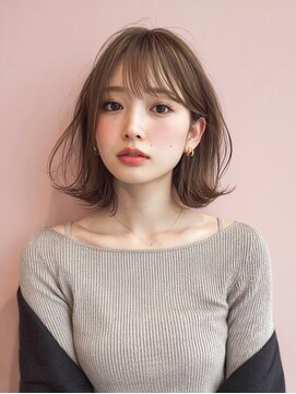ミー 岡崎(mii) rileyワンカール外はねレイヤーロブ