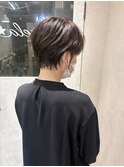 『estrela』透明感ラベンダーアッシュ　小顔丸みくびれショート