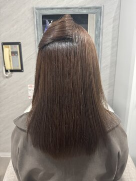 アンベル(ANBEL) ブリーチハイライト髪質改善ダブルカラーレイヤーカット縮毛矯正