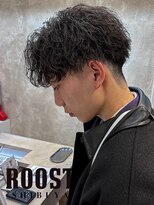 ルースト 渋谷店(ROOST)&nbsp;MEN’S/サーフカール/刈り上げセンターパート/髪質改善/渋谷