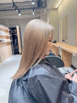 エイト 難波店(EIGHT namba) ミルクティー/髪質改善/ブリーチ/レイヤーカット