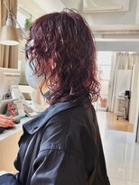 クラメールパリ 福岡(Kraemer Paris)&nbsp;湿気対策！広がらないレイヤーパーマ×暖色カラー