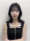 くびれミディアムレイヤー/ラベンダーカラー/髪質改善/八尾