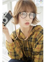 シャイン ヘア ブレンド 二子玉川(Shine hair blend)&nbsp;【二子玉川】丸みショート無造作カールボブディイルミナカラー72