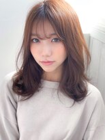 アグ ヘアー ファボリ 守谷店(Agu hair favori) 《Agu hair》シースルーバング色っぽふんわりセミディ