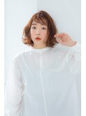 ゆるナチュラル切りっぱなしボブ