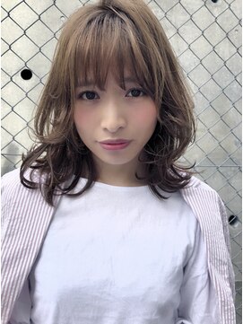 アン 溝の口(un) ◆似合わせカット【大人ガーリーゆるふわミディ】ダークアッシュ