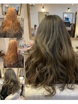 ヘアーラクープ(HAIR LA COUPE) 外国人風ブリーチ＆カラーロングレイヤー