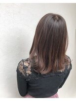 モルニ(MORNI)&nbsp;ショコラブラウン_マロンベージュ Aラインボブ かきあげ