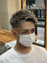 ラピス 名古屋駅前店(Lapis) メンズカット短髪フェードショートスパイキーショート