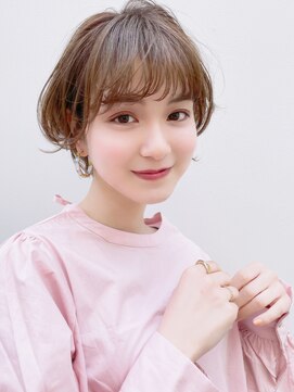 ベイルーム(BAYROOM by HONEY omotesando) 【BAYROOM】ふんわりひし形ショート×ミルクベージュ