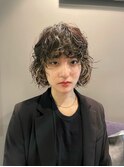 【まどか】グランジボブレイヤー　パーマ