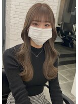 リアン バイ キートス(Lien by kiitos)&nbsp;外ハネくびれ大人かわいい小顔カットワイドバングロングレイヤー