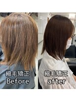 クロス(CROSS)&nbsp;縮毛矯正Before/after