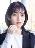 似合わせカット　イメチェン　レイヤーボブ　ナチュラル