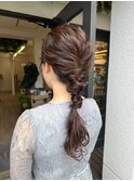 ヘアアクセいらず!結婚式ヘアセット/編み下ろし《西新店》