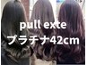 【キャンペーン価格】プルエクステ★プラチナ42cm60本13800円～80本18400円