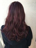 ルッソ チアロ(Lusso chiaro)&nbsp;ワインレッドニュアンスカラーレイヤーロング