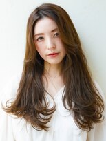 ニーフ 恵比寿(neaf)&nbsp;デザインカラー/レイヤーカット/ウェットヘア/オリーブベージュ