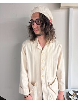 シアー(siar) メンズロング　ロングヘアー　パーマヘアー