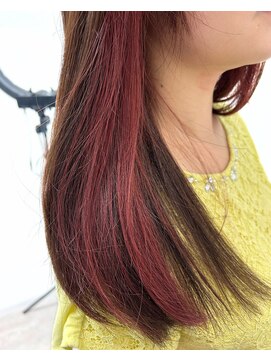 アン ビー(an B) インナーカラー×レッド