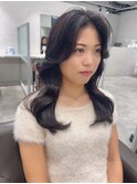 水素カラーグレージュ黒髪カラーグレーアッシュ